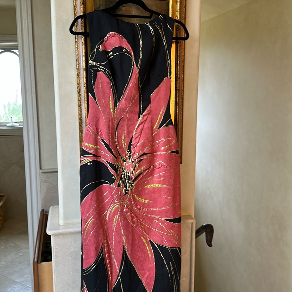 Talbot Runhof Boba Silk Blend Dress NWT 4
